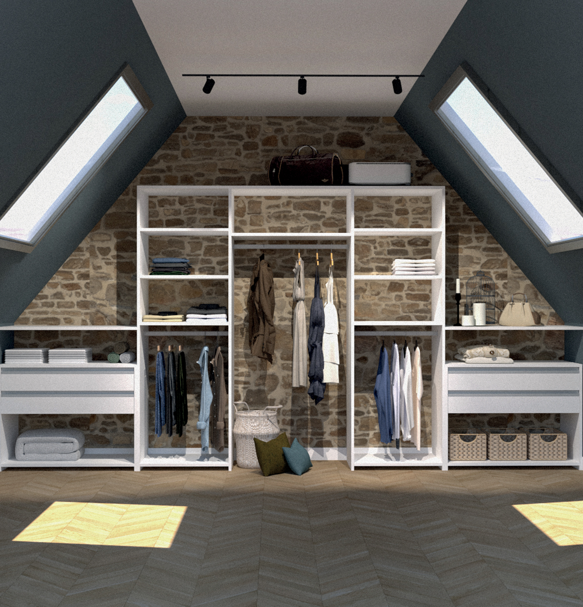 coulidoor-rangement-modulaire-blanc-caissons-tablettes image 7