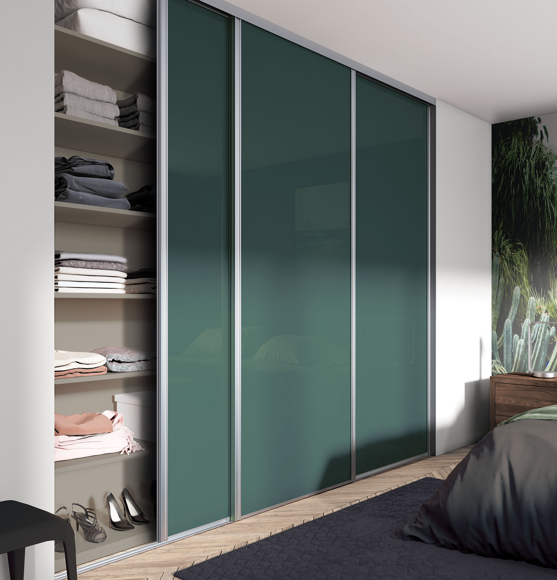 coulidoor-rangement-composable-dressing-noir-ouvert-1-60-m image 2
