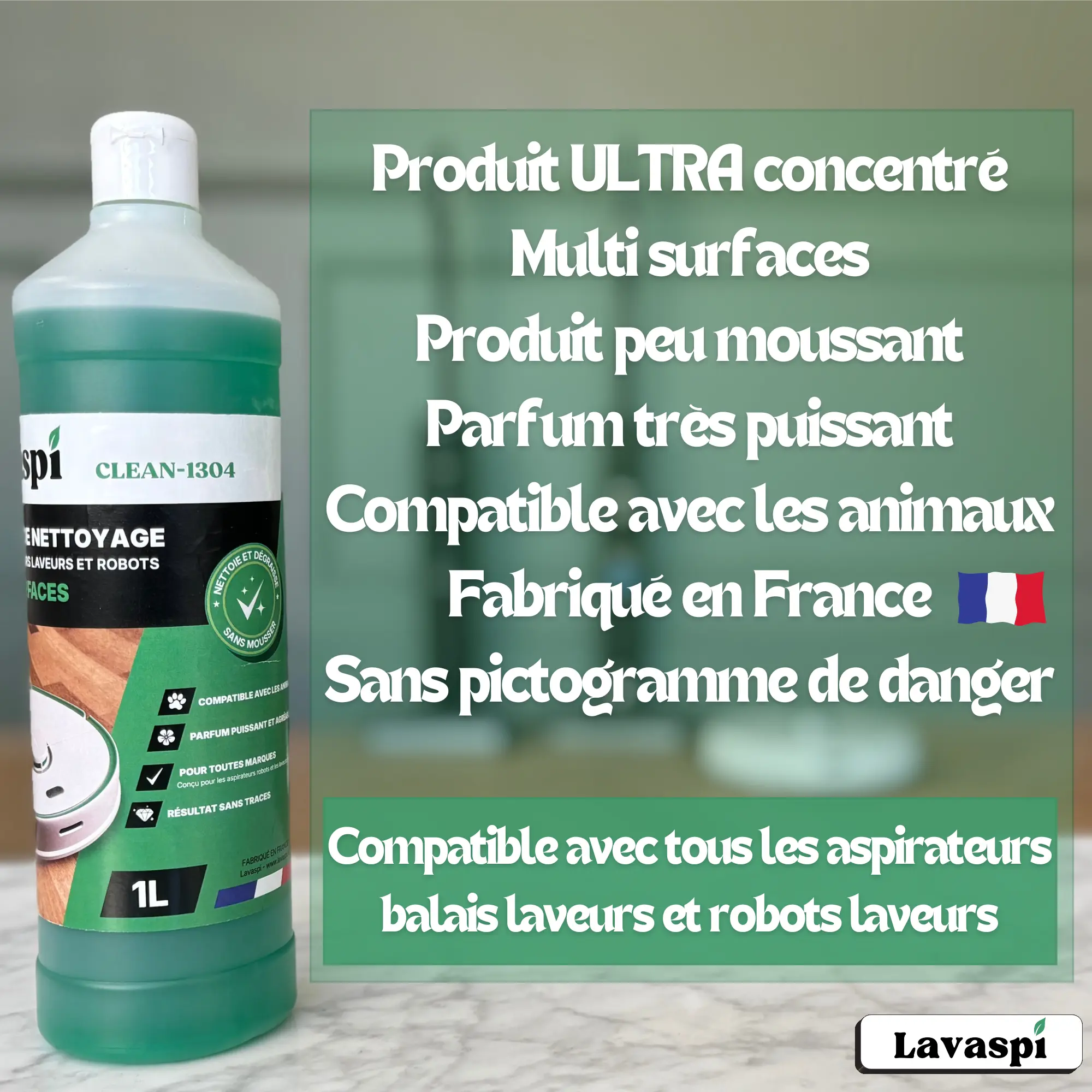 lavaspi-clean-1304-d-tergent-aspirateur-laveur-frais image 2