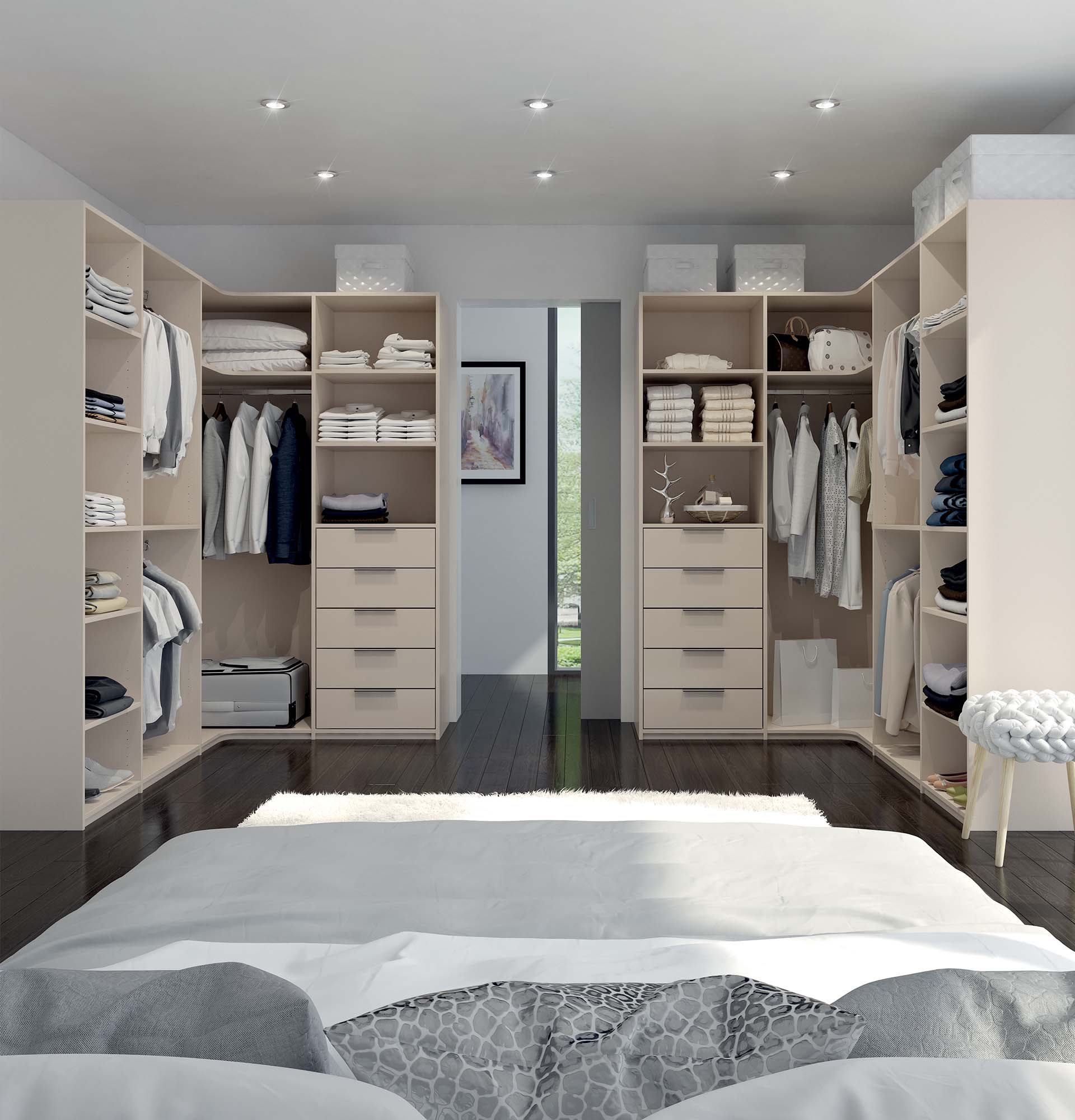 coulidoor-rangement-composable-dressing-noir-ouvert-1-60-m image 1